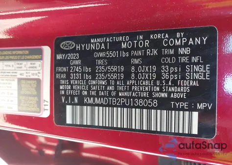 2023 Genesis Gv70 2.5T Awd from USA, damaged, VIN KMUMADTB2PU138058